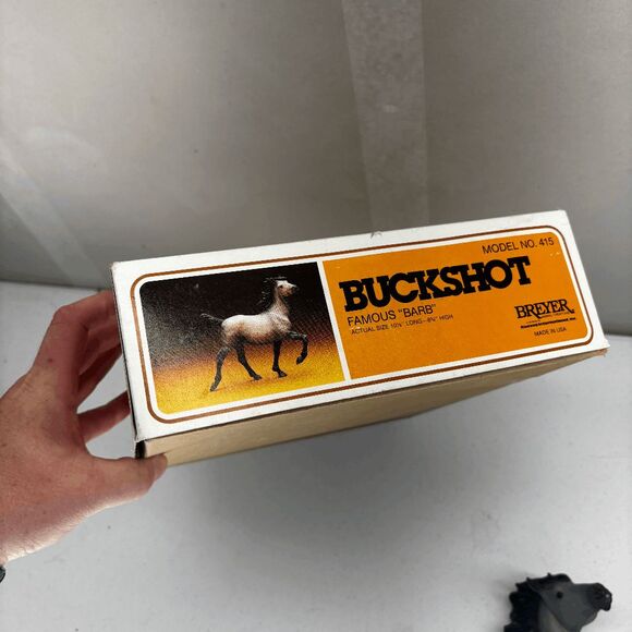 Breyer Horse 1985 Buckshot Famous Spanish Barb #415 Bob Scriver New Open Box - Picture 8 of 10